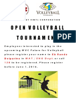 Volleyball Flyer Sample
