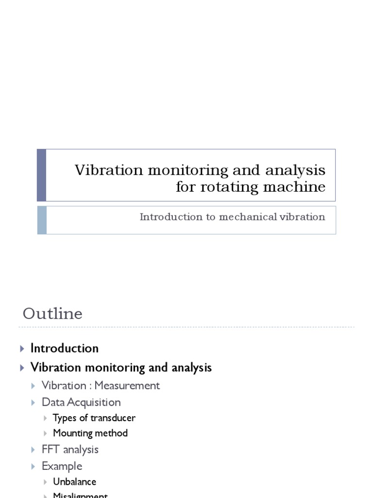 Vibration Analysis For Rotating Machine | PDF