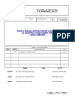 Manual Para La Supervision de Calidad en La Construccion de Lineas Para Hidrocarburos