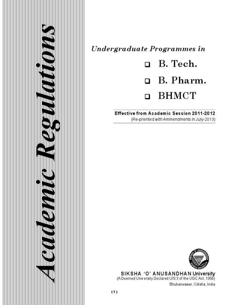 B.Tech. Program Structure and Semesters | PDF | University And College ...
