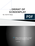 Format of Screenplay