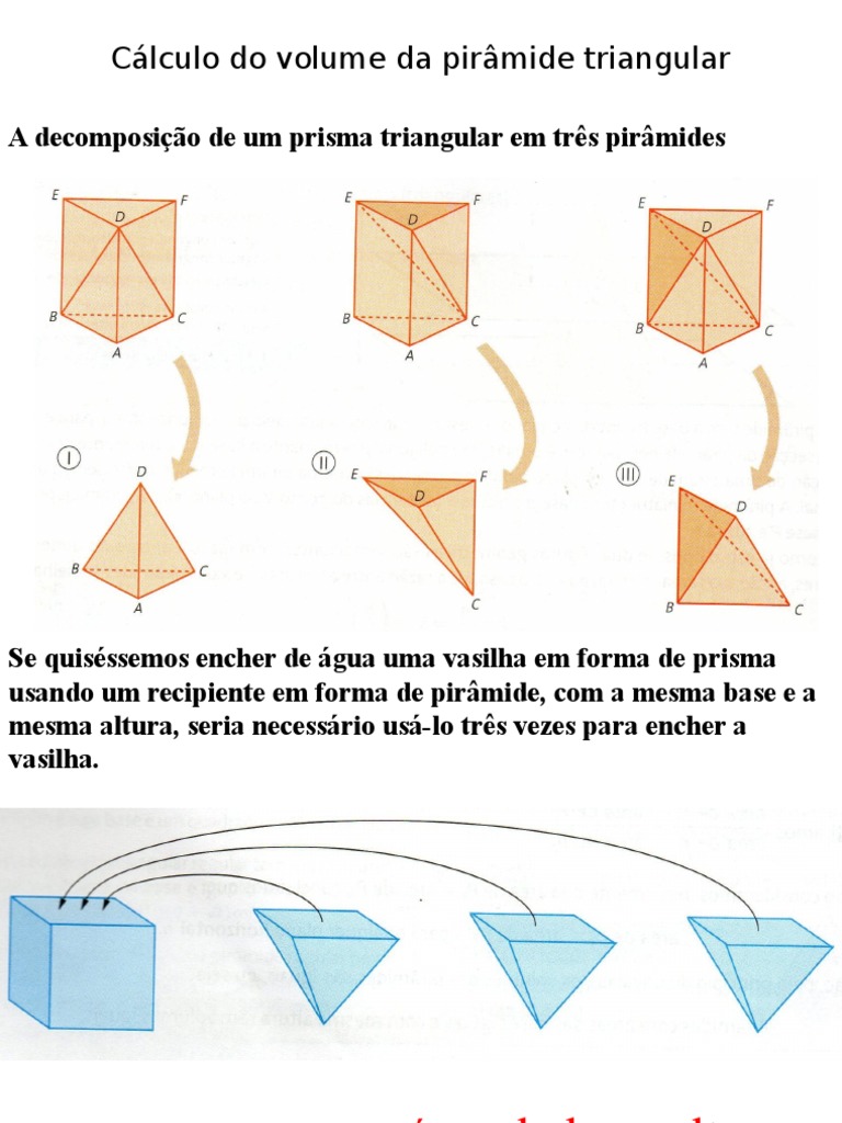 Volume da Pirâmide Triangular | PDF