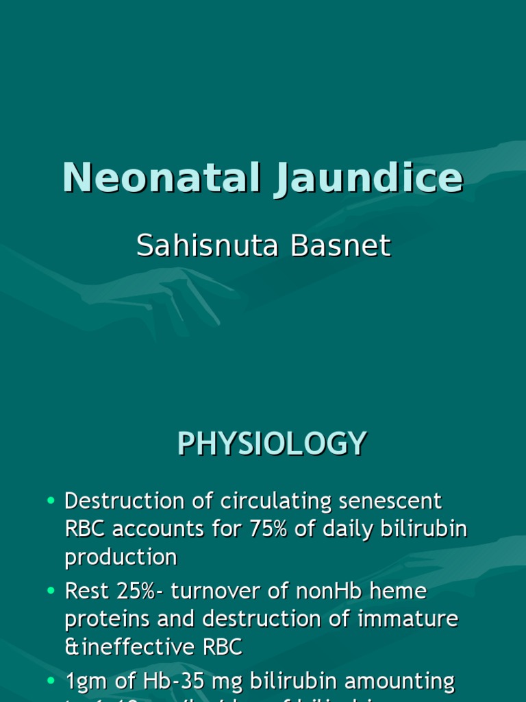 Neonatal Jaundice PDF Gastroenterology Medical Specialties