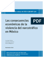 Las Consecuencias Económicas de La Violencia Del Narcotráfico en México