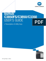 Bizhub c3850fs c3850 c3350 Description Utility Keys en 4 1 0
