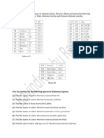 Relational Algebra, TRC, DRC Questions