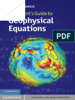 A Student's Guide To Geophysical Equations (W. Lowrie 2011) PDF