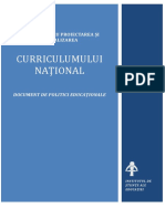 Repere pentru proiectarea şi actualizarea curriculumului naţional”, care conţine profilul absolventului de gimnaziu