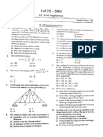 2004 Gate previous paper Civil engg