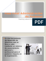 Fase Final Administración de Personal