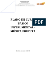 Planos de Cursos Bsico Instrumental - Msica Erudita de Zembro de 2013