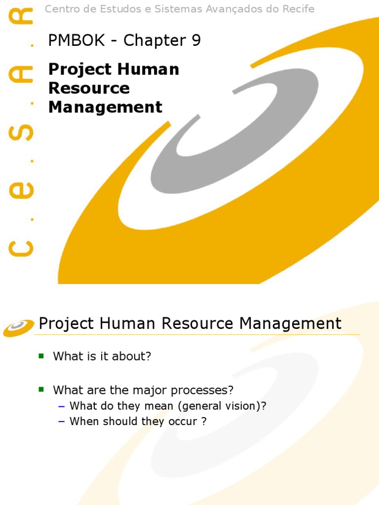Project Human Resource Management Guide | PDF | Human Resource ...