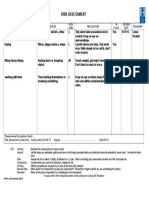 Risk Assessment: Activity Hazard Risk H/M/L Precautions IN Place Review Date Reviewer