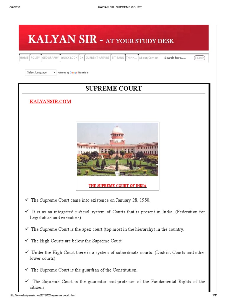 Kalyan Sir_ Supreme Court Supreme Court Of India Supreme Courts Free 30day Trial Scribd