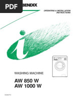 AW 850 W AW 1000 W: Washing Machine