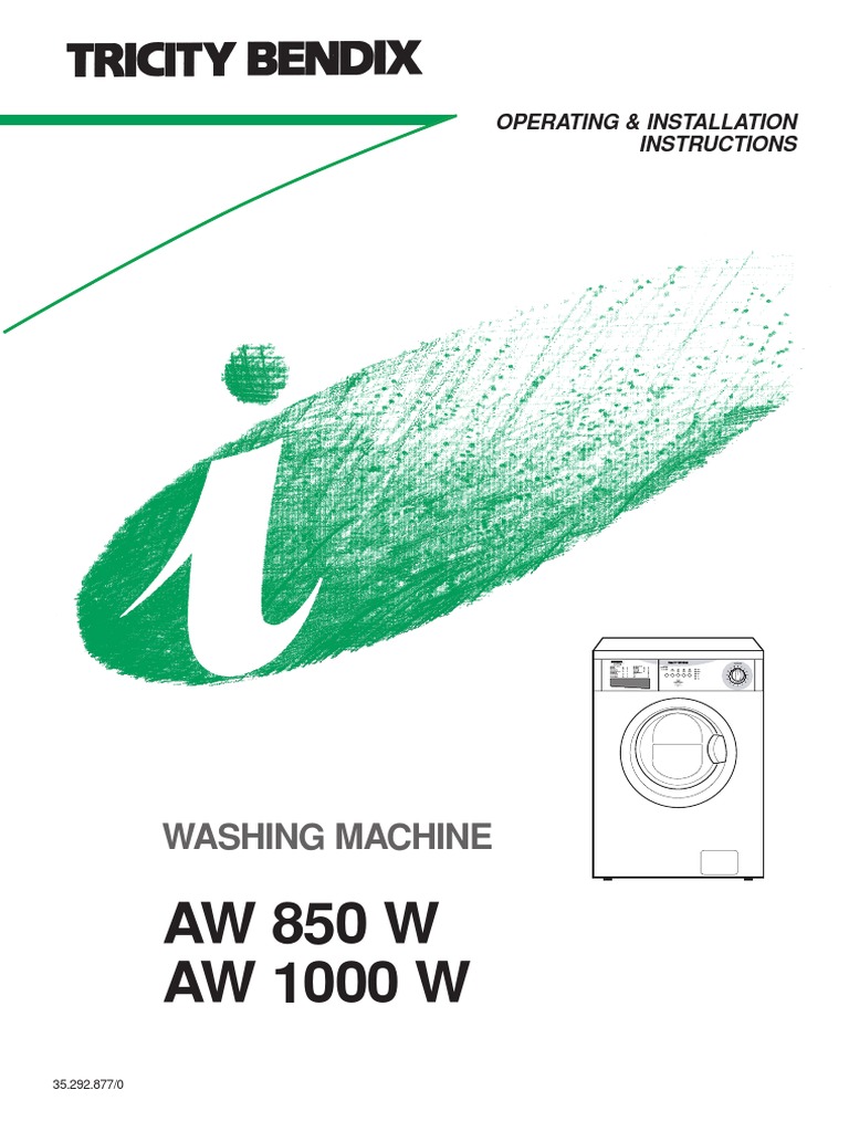 Washing Machine Installation Guide | PDF | Washing Machine | Laundry