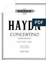 Haydn Concertino 2 Pianos 4 Manos Do M