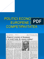 Politici Economice Europene Si Competitivitatea