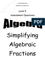 n5 Algebra Algebraic Fractions Ppqs