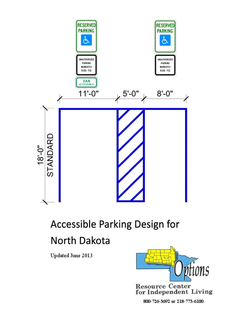 Parking Design Guidelines ND PDF Aisle Accessibility