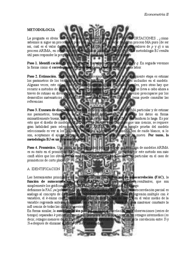 Promedio Movil | PDF | Econometría | Modelo autorregresivo