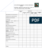 Consolidado de Atencion Mensual Tutoria Individual Mes de Marzo