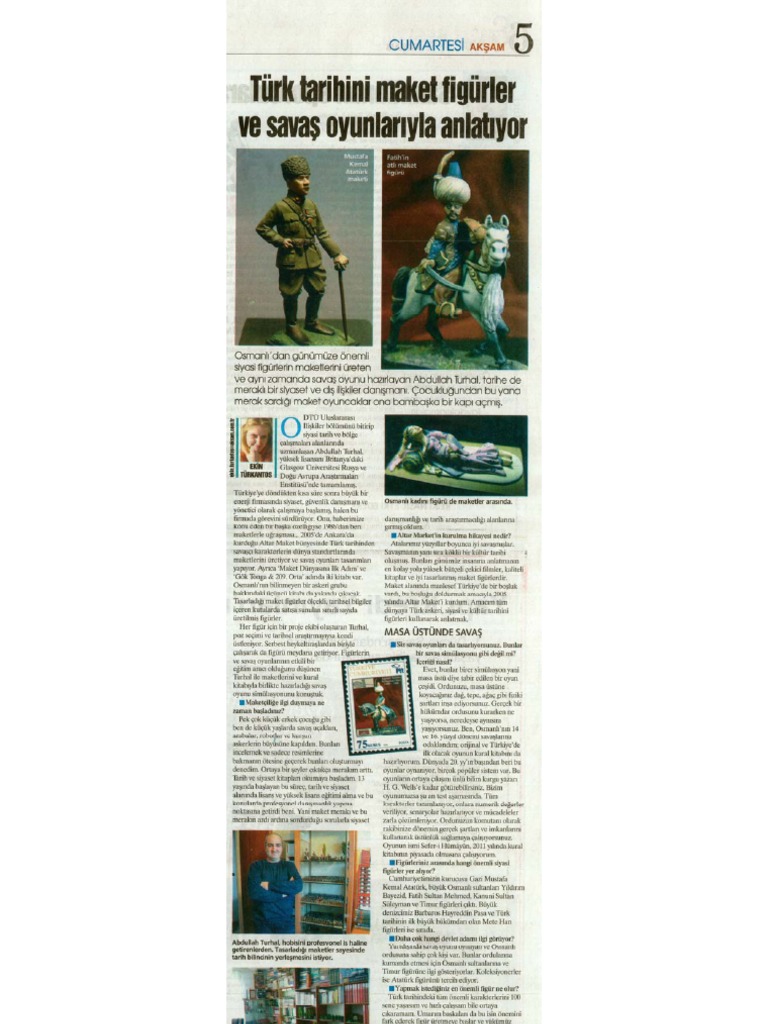 Altar Maket Roportaji Aksam Gazetesi 15 05 2010