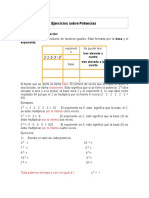 Ejercicios Sobre Potencias