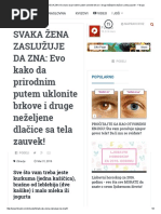 SVAKA ŽENA ZASLUŽUJE DA ZNA - Evo Kako Da Prirodnim Putem Uklonite Brkove I Druge Neželjene Dlačice Sa Tela Zauvek! - Fokuzz