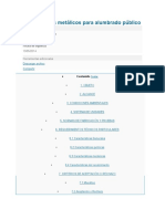 ET204 Postes Metálicos para Alumbrado Público