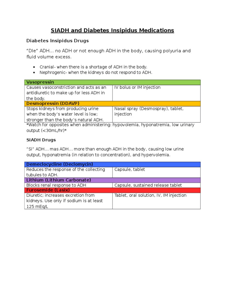 Paradoxical Hyponatremia And Polyurodipsia In A Patient