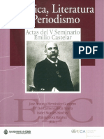 Retorica Literatura y Periodismo Actas Del V Seminario Emilio Castelar 0