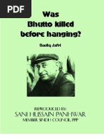 Download Was Bhutto Killed Before Hanging by Sani Panhwar SN31530864 doc pdf