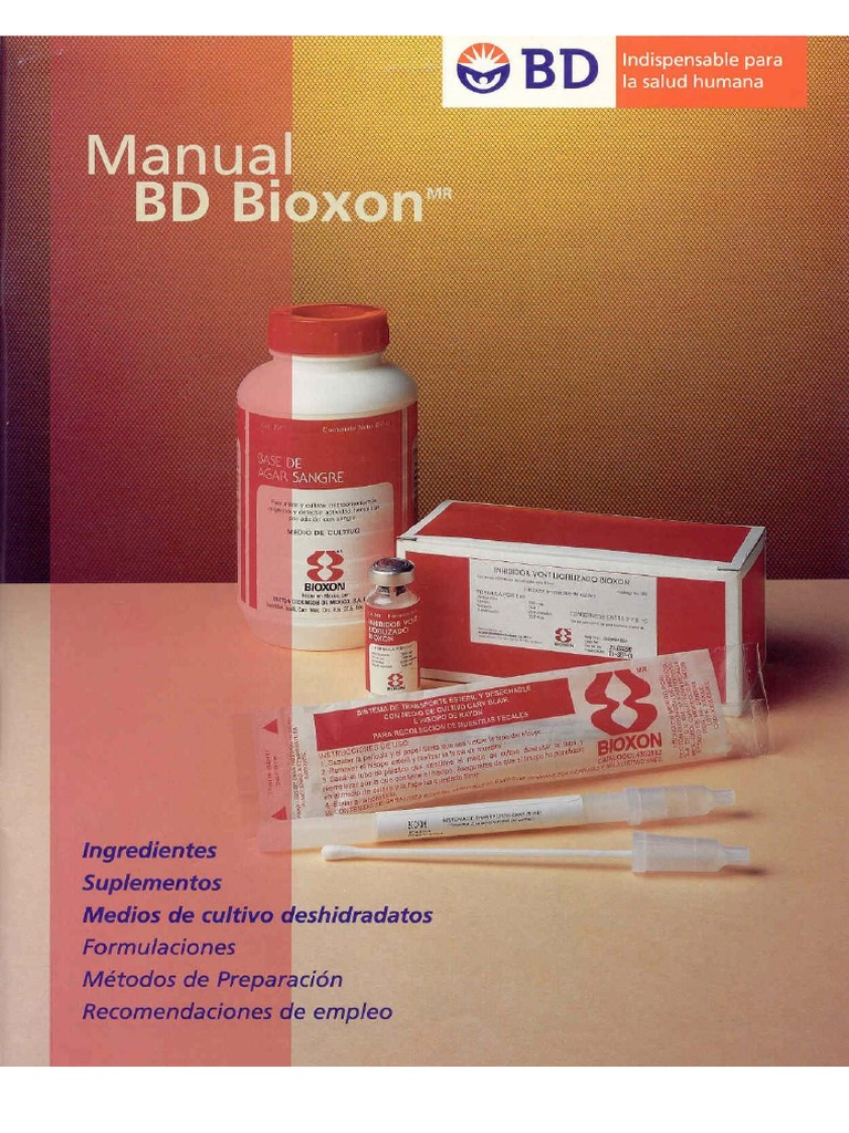 Medios de Cultivo Bioxon | PDF | Esterilización (Microbiología) | Química