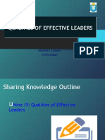 Lecture - Qualities of Effective Leaders