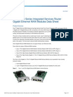 Cisco 4000 Series Integrated Services Router Gigabit Ethernet WAN Modules Data Sheet