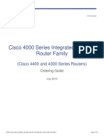 Cisco 4000 Series Integrated Services Router Family