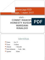 Laporan Jaga Igd TGL 1 Maret