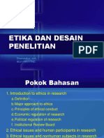 ETIKA DAN DESAIN PENELITIAN