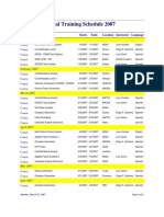 m Sac Tech Trng Schedule 2007