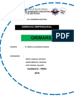 Acta de Conformación de Empresa Grimarsa Srl