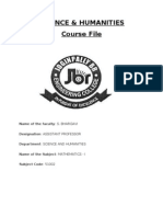 M-I Course File