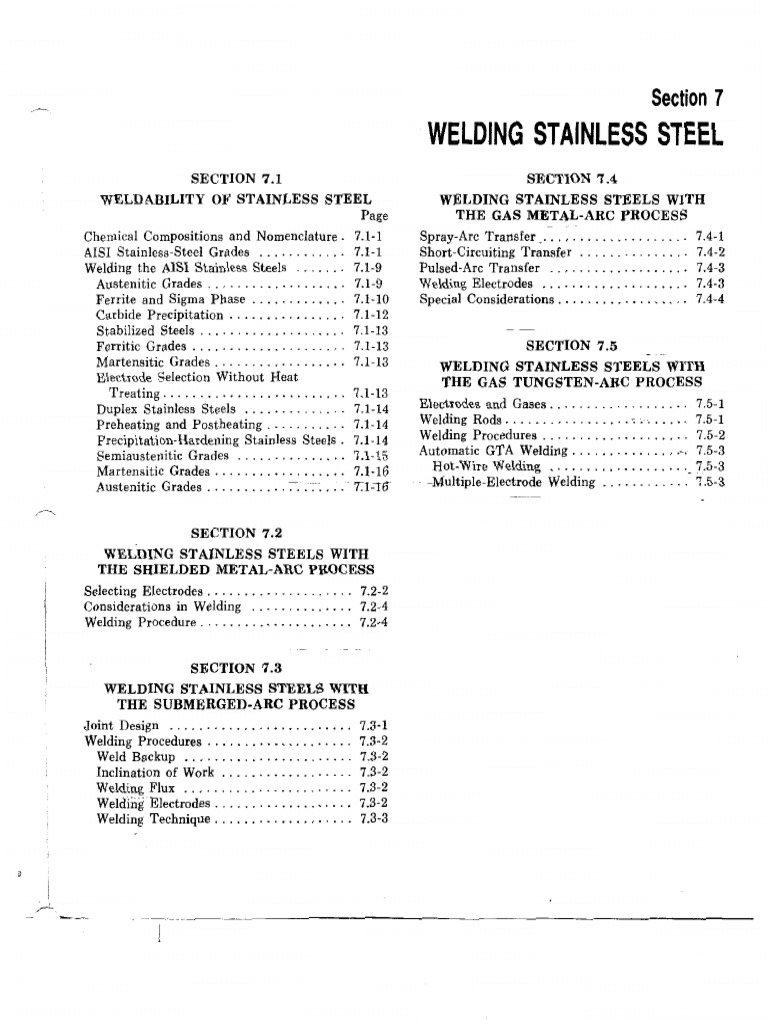 Welding Stainless Steels Process | PDF | Welding | Construction