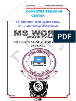 MsWord LssPlan, Exercise & Manual.doc