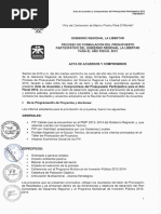 Acta de Acuerdos y Compromisos Pp 2012