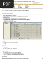 16 Fields in Pricing Procedure and Their Description - ERP Operations - SCN Wiki