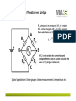 Wheatstone's Bridge: Typical Applications: Strain Gauges (Stress Measurements), Temperature Etc