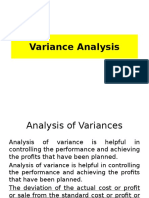 Variance Analysis in financial management