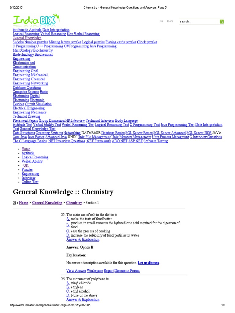 Chemistry Lab Report Answers