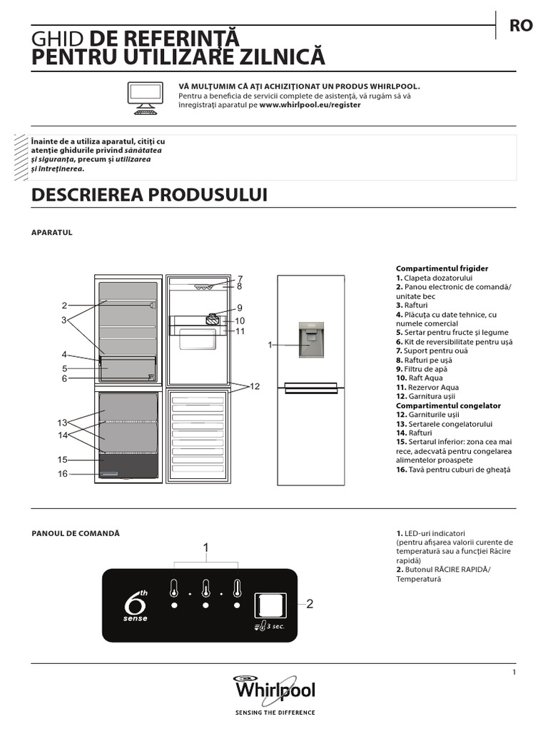 Manual Combina Whirlpool PDF